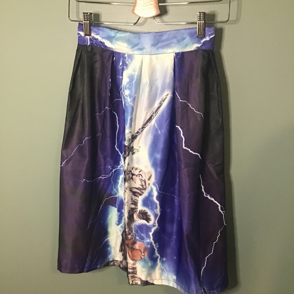 Fierce cat warrior skirt. NWOT.